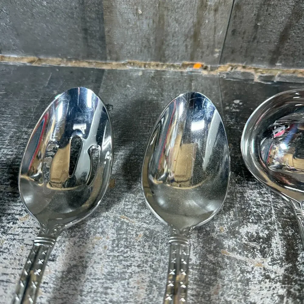Hampton Silversmiths NOBILITY Cake, Ladle, bread‎ knife, Serving Set - Unique